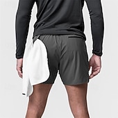 abordables Pantalones cortos de correr-Hombre Pantalones Cortos Running Shorts de gimnasio Pantalones de chándal Correa Bolsillo con forro de compresión Cintura elástica Bermudas Interior Exterior Deporte Verano Secado rápido Ligero Suave