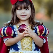 levne Dívčí kostýmy-Sněhově bílá Princeznovské Šaty Kostým Květinové šaty cosplay Filmové kostýmy for Dívčí Děti Karneval Výkon Párty
