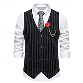abordables Conjuntos-Retro Antiguo Rugido 20s 1920s Sombreros Accesorios Chaleco El gran Gatsby Caballero Moda Hombre Navidad Víspera de Todos los Santos Carnaval Fiesta de baile Despedida de Soltera Festival Adulto
