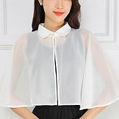abordables Chales-Estolas de Señora Elegante Lujo Sin Mangas Encaje Velos de Boda Con Encaje Para Boda Verano