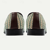 preiswerte Loafer aus hochwertigem Leder-Herren Loafer &amp; Slip On Penny Loafers Klassische Loafer Leder Italienisches vollnarbiges Rindsleder Nylongewebe Komfortabel Rutschfest Halbschuhe Kaffee
