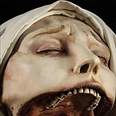 voordelige Halloween Hangende en Tafelversieringen-Transfiguratio Mortis standbeeld, tijd zandloper hars sculpturen ornamenten abstracte collectible beeldjes voor thuiskantoor boekenplank desktop decor