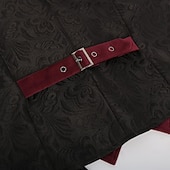 זול הלבשה עליונה-רטרו\וינטאג' ימי הביניים רנסנס וסט חזייה נסיך אָצִיל תחפושות בגדי ריקוד גברים סטימפאנק נשף מסכות קרנבל מסיבה מבוגרים חֲזִיָה