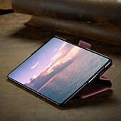 お買い得  サムスン用ケース-電話 ケース 用途 サムスンのギャラクシー Zフォールド6 Z Fold 5 Z Fold 4 ウォレットカードケース カード挿入口 耐衝撃 レトロ風 TPU