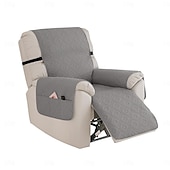 cheap Recliner Cover-100% Waterproof Reclining Couch Covers, Non Slip Covers for Recliner Chair with Pocket, Washable Reclining Chair Quilted Furniture Protector for Kids, Pets