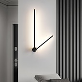 billiga Vägglampor för inomhusbelysning-led inomhusvägglampor 3-färgs ljuskälla 97cm 1st/2st 8w ip20 lång list modern nordisk rotationsvägglampa med linjärt rör för sovrumstrappa hall bakgrundsbelysning 110-240v