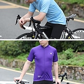 cheap Men's Jerseys-Men's Cycling Jersey Letter &amp; Number Short Sleeve Bike Tee Tshirt Jersey Top with 3 Rear Pockets Mountain Bike MTB Road Bike Cycling Quick Dry Breathable Sports Black White Blue Clothing Apparel