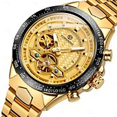 abordables Montres mécaniques-FORSINING Hommes Montre Mécanique Extérieur Sportif Mode Montre Bracelet Remontage automatique Lumineux IMPERMÉABLE Décoration Acier Suivre