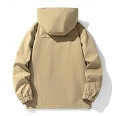 abordables Softshell, polares y chaquetas de montaña-Hombre Chaqueta Softshell Chaqueta para senderismo Al aire libre Resistente al Viento Resistente al Agua Sudadera Chaqueta cortavientos Camping / Senderismo / Espeleología Viaje Negro Verde Ejército
