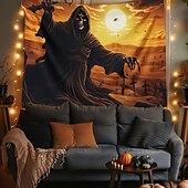 tanie Dekoracja Halloween-dekoracje halloween dziewczyna duch wiszący gobelin sztuka ścienna duży gobelin dekoracja ścienna tło zdjęcia koc zasłona dom sypialnia salon