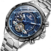 abordables Montres mécaniques-FORSINING Hommes Montre Mécanique Extérieur Sportif Mode Montre Bracelet Remontage automatique Lumineux IMPERMÉABLE Décoration Acier Suivre
