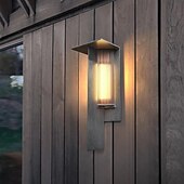 economico applique da esterno-Luci da parete per esterni a led luci da giardino bianche calde ip65 luce del portico impermeabile villa in alluminio loft balcone lampada da parete porta del corridoio 3000k