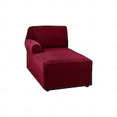 baratos Cobertura de Sofa-capa de chaise lounge capas de cadeira elásticas de luxo para sala de estar capa de chaise lounge com braço duplo capa de chaise lounge para quarto chaise tecido jacquard macio lavável à máquina