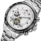 abordables Montres mécaniques-FORSINING Hommes Montre Mécanique Extérieur Sportif Mode Montre Bracelet Remontage automatique Lumineux IMPERMÉABLE Décoration Acier Suivre