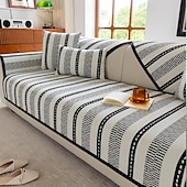 baratos Cobertura de Sofa-Almofada de sofá waffle almofada de sofá de pelúcia antiderrapante almofada de sofá de cor sólida capa de sofá