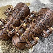 levne brnění-Retro Středověké Renesanční Náramek Pásek na ruku Ranger Shieldmaiden Lukostřelba Pánské Dámské Viking předvečer Všech svatých Karneval Plesová maškaráda LARP Dospělé Kolluk Celý rok
