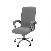 abordables Funda de silla-Fundas para sillas de oficina, funda elástica resistente al agua para silla de computadora con cremallera duradera, ajuste universal, silla con respaldo alto de estilo moderno y simplista
