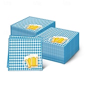 economico Forniture per feste-100 pezzi tovaglioli di carta oktoberfest tovaglioli usa e getta per feste oktoberfest set di tovaglioli per cena cocktail oktoberfest 6,7&quot; x 6,7&quot; tovaglioli piegati per stoviglie oktoberfest per