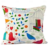 cheap Textured Throw Pillows-Cotton Decorative Toss Pillows Cover 1PC Soft Square Cushion Case Pillowcase for Bedroom Livingroom Sofa Couch Chair IKEA SERIES