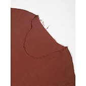 tanie Wakacje-Męskie lniana koszula Letnia koszula Stroje plażowe Codzienna koszula Jednokolorowe Na zewnątrz Ulica Wino Jasnoszary Szary Długi rękaw W serek Wiosna i jesień Odzież