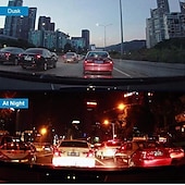 billige Bil-DVR-l1043 1080p hd bakkamera bil dvr 170 grader vidvinkel 4 tommer ips dash cam med nattsyn g-sensor parkeringsovervåking 4 infrarød led bilopptaker