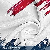 billiga Casual byxor med tryck för män-Herr Hawaiisk Semester Ledigt Flagga Amerikanska flaggan Byxor Casual byxor 3D-tryck Ficka Rakt ben Byxor med raka ben Medium Midja Fest / Kväll Vardag Semester Sommar Vår Blå Slapp form Oelastisk