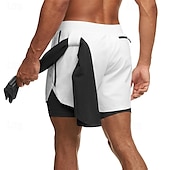 levne Běžecké šortky-Pánské Koşu Şortları Kraťasy na tělocvik Tepláky Kapsy Šňůrky 2 v 1 Elastický pas Kraťasy Venkovní Sporty a outdoor Sportovní Rychleschnoucí Lehká váha Yumuşak Maratón Běh Cvičení Na míru sportovn