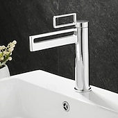 preiswerte Waschbeckenarmaturen-Waschbecken Wasserhahn - Wasserfall Galvanisierung Mittellage Einhand Ein LochBath Taps