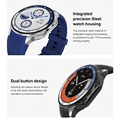 abordables Montres connectées-696 DTWatchX Montre intelligente 1.43 pouce Smartwatch Montre Connectée Bluetooth Podomètre Rappel d&#039;Appel Moniteur de Sommeil Compatible avec Android iOS Femme Hommes Mode Mains-Libres Rappel de