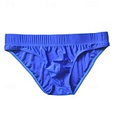 cheap Men's Briefs Underwear-Men's 1 PCS Boxers Underwear Boxer Shorts Nylon Breathable Soft Comfortable Plain Mid Rise Black White
