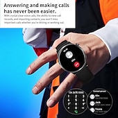 preiswerte Intelligente Armbänder-696 i101 Smartwatch 1.43 Zoll Smart-Armband Bluetooth Anruferinnerung Schlaf-Tracker Herzschlagmonitor Kompatibel mit Android iOS Damen Freisprechanlage Nachrichterinnerung IP 67 45mm Uhrengehäuse