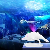 billiga stjärngalaxprojektorlampor-delfin stjärnklar stjärna projektorljus galax projektor nattlampa med fjärrkontroll justerbar färg ljusstyrka och rörelse stjärna nattljus projektor presenter för flickor sovrum barn vuxna