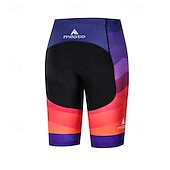 お買い得  ウィメンズパンツ・ショーツ・スカート-ミロト 女性用 幾何学的な バイクショーツ パッド入りサイクリングショーツ バイク ショートパンツ パッド入りショーツ スリムフィット スポーツ 速乾性 高弾性 快適 高通気性 ブラック ネービーブルー 衣類 サイクルウェア