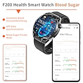 お買い得  スマートブレスレット-696 F200 スマートウォッチ 1.55 インチ スマートブレスレット ブルートゥース 歩数計 着信通知 睡眠サイクル計測器 と互換性があります サムスン 男性 ハンドフリーコール メッセージ受信通知 IP 67 46mmの時計ケース