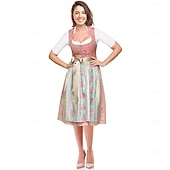 voordelige Dirndl-Oktoberfest Outfits Schort Dirndl hulp in de huishouding Duits München Weiden Dames Doek in traditionele stijl