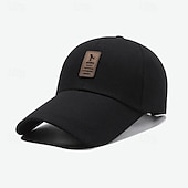 preiswerte Baseballkappe für Herren-Herren Cap Basecap Sonnenhut Kappe Schwarz Rote Polyester Modisch Brautkleider schlicht Strasse Täglich Buchstabe Einstellbar Sonnenschutz Atmungsaktiv