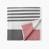 abordables Ensembles de serviettes-Serviette à main absorbante 35x35cm, serviette de visage en coton doux teint en fil, serviette pour enfants à séchage super rapide