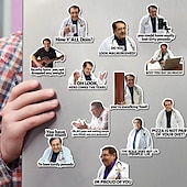 levne Kuchyňská úložiště-12ks magnetů na ledničku, vtipné magnety na ledničku, ozdobné magnety, personalizovaný magnet na ledničku do kuchyňské kancelářské skříňky a myčky, dekorace do kuchyně, dekorace do bytu