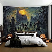 halpa Halloween koristelu-halloween koristeet hirviö zombit roikkuu kuvakudos seinä taide iso kuvakudos seinämaalaus sisustus valokuva tausta peitto verho koti makuuhuone olohuone