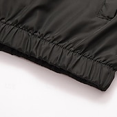 economico Softshell, pile e giacche da escursionismo-Per uomo Giacca softshell Giacca da escursionismo All&#039;aperto Blocco di colori Antivento Resistente all&#039;Acqua Felpa con Cappuccio Giacca a vento Campeggio / Escursionismo / Speleologia Viaggio Nero