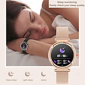 abordables Pulseras inteligentes-696 CF33 Reloj inteligente 1.27 pulgada Pulsera inteligente Bluetooth Podómetro Recordatorio de Llamadas Seguimiento del Sueño Compatible con Android iOS Mujer Llamadas con Manos Libres Recordatorio