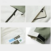economico Softshell, pile e giacche da escursionismo-Per uomo Giacca Softshell Giubbino da escursione All&#039;aperto Color Block Antivento Resistente all&#039;acqua Giacca a vento Viaggi Nero Avorio Rosa Cachi