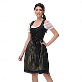 voordelige Dirndl-Oktoberfest Jurken Dirndl Trachtenkleider hulp in de huishouding Duits München Weiden Dames Doek in traditionele stijl Hemd Kleding