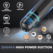 cheap Vacuum Cleaners-Car Vacuum Portable Handheld Vacuum Cleaner 4-in-1 Compact Vacuum for Car Cleaning Electric Mini Vacuum with 3 Nozzles