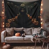 tanie Dekoracja Halloween-dekoracje halloween dziewczyna duch wiszący gobelin sztuka ścienna duży gobelin dekoracja ścienna tło zdjęcia koc zasłona dom sypialnia salon