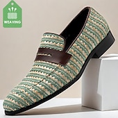 preiswerte Loafer aus hochwertigem Leder-Herren Loafer &amp; Slip On Penny Loafers Klassische Loafer Leder Italienisches vollnarbiges Rindsleder Nylongewebe Komfortabel Rutschfest Halbschuhe Kaffee