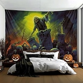 halpa Halloween koristelu-halloween koristeet hirviö zombit roikkuu kuvakudos seinä taide iso kuvakudos seinämaalaus sisustus valokuva tausta peitto verho koti makuuhuone olohuone