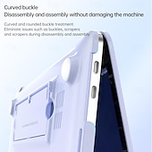 abordables Sacs, sacs à dos pour PC portables-MacBook Etuis Compatible avec Macbook Air Pro 13,3 14 16.0 pouce Dur Plastique Clair comme de l&#039;eau de roche