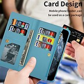 お買い得  サムスン用ケース-電話 ケース 用途 サムスンのギャラクシー Zフォールド7 Zフォールド6 Z Fold 5 Z Fold 4 Z Fold 3 ウォレットカードケース 磁石バックル ジッパ－ リストストラップ付き レトロ風 スカイ PC PUレザー