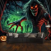 halpa Halloween koristelu-halloween koristeet hirviö zombit roikkuu kuvakudos seinä taide iso kuvakudos seinämaalaus sisustus valokuva tausta peitto verho koti makuuhuone olohuone